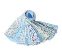 Jelly Roll Fabric Strips - Cotton 50x6.5cm | Quilting Strips, Pre-Cut Cotton Strip Bundles For Crafting | For Doll Clothes Cushion Covers Tablecloths Scrapbooking Quilted Bags