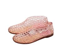 Jelly - Sandalias planas de verano para mujer, para la playa, con corte cómodo para primavera, cómodas, a la moda, informales, elegantes, Y2K, para verano, 2026, sexy, a la moda, para mujer, trabajo