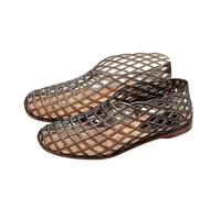 Jelly - Sandalias planas de verano para mujer, para la playa, con corte cómodo para primavera, cómodas, a la moda, informales, elegantes, Y2K, para verano, 2026, sexy, a la moda, para mujer, trabajo