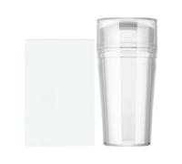 Jelly Stamper For Nails | Cabezales de clopa para uñas de silicona con raspadores | Easy Manicure Decoration Herramientas para mujeres, niñas, principiantes, diseño de bricolaje Nåil, Salón