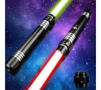 Jellybibo Sable de luz de 16 Colores, Sable de luz de Duelo con 4 Modos y Efectos de Sonido, Apto para niños y Adultos, Ideal para Fiestas, Regalos y Juegos de rol (B)