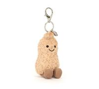 Jellycat Amuseables - Abalorio de bolsa de maní, 4.5 pulgadas, llavero de felpa para alimentos, gran idea de regalo, Maní, Maní