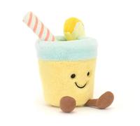 Jellycat Amuseables - Limonada, felpa suave, 12 x 9 x 8 cm, amarillo y verde menta