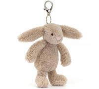 Jellycat Bashful - Abalorio para bolso de conejo, color beige