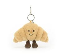 Jellycat Llavero con clip de croissant divertido para bolsa, Croissant