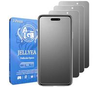 JELLYEA 3 Piezas Protector Pantalla Mate para iPhone 15/15 Pro Cristal Templado Mate Antirreflejos Antihuellas Antiarañazos Dureza 9H Matte Vidrio Templado para iPhone 15pro / 15,6.1”