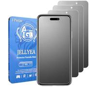 JELLYEA 3 Piezas Protector Pantalla Mate para iPhone 16 Pro Max Cristal Templado Mate Antirreflejos Antihuellas Antiarañazos Dureza 9H Matte Vidrio Templado para iPhone 16 PRO MAX,6.7”