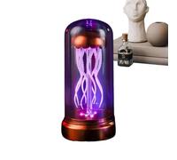 Jellyfish Night Light con Moving Jellyfish and Music Feature Mood Light for Bedrooms Desktops and Living Rooms Novelty Color Changing Lamp for Relaxation Home Decor and Creative Accent Lighting