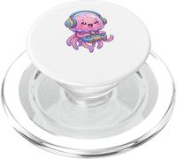 Jellyfish Playing Video Game Marine Sea Jellies Gamers PopSockets PopGrip para MagSafe