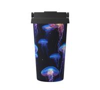 Jellyfish - Taza de café aislada de acero inoxidable para agua fría y caliente