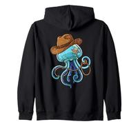 Jellyfish Western Sheriff Cowboy Funny Ocean Animal Sudadera con Capucha