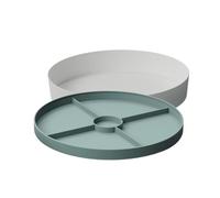 Jellystone Designs, Bandeja de Juego Tray Play 2 en 1 con Tapa, Juego sensorial para niños a Partir de 3 años, Fibra de bambú y melamina, Color Salvia, 35,5 x 6 cm