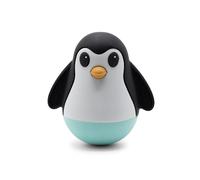 Jellystone Designs Pingüino tambaleante menta suave, juguete Roly-Poly de alto contraste para bebés