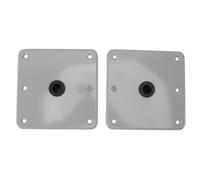 Jelquix 2 Bases de Asiento de Barco de Aleación de Aluminio con 6 Orificios para Tornillos para Instalación de Asientos Giratorios Marinos, Base de Montaje de Asiento Duradera para Entusiastas de la