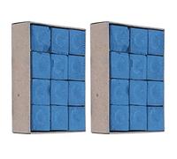 Jelquix 24 Uds. De Tiza con Punta De Taco Noslip, Alta Adherencia y Diseño Ligero, Ideal para Juegos De Billar, Disponible en y Rojo (Blue)