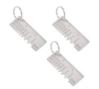 Jelquix 3 Piezas Calibre de Espesor de Chapa Metálica para Inspección de | Regla de medición de costura de soldadura de acero inoxidable, herramienta de calibre de láminas para calderas, puentes,