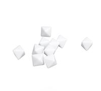Jelquix 30 Dados Blancos, Dados de Plástico para Juegos de Mesa DIY con Superficie Plana Pulida, para Enseñar Juegos de Matemáticas y Hacer Manualidades