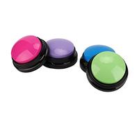 Jelquix 4 Botones para Hablar de Perro, Botones de Comunicación para Mascotas Grabables, Material ABS de Grabación de 30 Segundos para Perros, Requiere 2 Pilas AAA No Incluidas