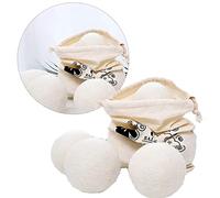 Jelquix 6 Bolas Secadoras de Lana Reutilizables, Suavizante de Tela Natural, Bolas Suavizantes de Ropa con Diseño de Piel Sensible, Ideal para Acortar el Tiempo de Secado y Reducir la Estática, Baby