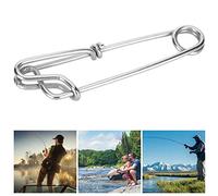 Jelquix 6 Clips de Acero Inoxidable para Atún, Conector Fuerte para Aparejos de Pesca, Clips de Pesca Compactos y Ligeros, Ideales para con Palangre, Flotadores, Tiburones y Cangrejos