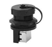 Jelquix Acoplador Ethernet RJ45 Adaptador Impermeable de 180° para Uso en Exteriores 2 Piezas Retardante de Llama V-0