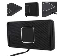 Jelquix Adaptador de Carga Antideslizante del Cojín Inalámbrico Rápido del Cargador del Coche 15W para la Conducción Segura del Coche