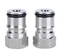 Jelquix Adaptador de Poste de Bloqueo de Bola de Gas de Acero Inoxidable 304 para Barril de Cerveza Casera, Accesorio de Elaboración de Cerveza de 9/16 ''-18 para Entusiastas de la Artesanal