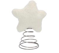 Jelquix Adorno para árbol de Navidad, Adorno de Felpa para Copa de árbol de Estrella de Navidad, 6,5x9,1x3,9 Pulgadas para Decoración del Hogar de Escritorio de Fiesta de (BLUE)