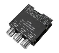 Jelquix Amplificador de Potencia ZK302T, Amplificador de Audio 2x30W, Dispositivo de Sonido de Alta Potencia con Controles de Agudos de Graves Ajustables, BT5.1, Reproducción AUX y USB, Ideal para