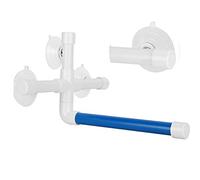 Jelquix Barra de Pie para Ducha de Pájaros para Mascotas, Diseño Resistente para Disfrutar del Baño en Casa, 9,84x8,66x6,30 Pulgadas, PVC, 1 Juego