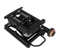 Jelquix Base de Amortiguación Mecánica del Asiento, Base de Suspensión del Asiento Universal con Manija de Ajuste de Peso 123 Mm hacia Adelante 128 Mm hacia Atrás Deslizante para RV Camión Barco