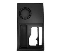 Jelquix Bisel de Palanca de Cambios de Consola Central, Cubierta de Panel de de Marchas de Plástico ABS Negro, Cubiertas de Orificios de Drenaje con Ajuste Directo, Ideal para 2005-2015