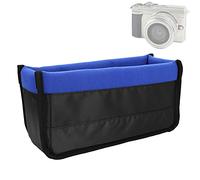 Jelquix Bolsa de Inserción para Cámara DSLR Impermeable a Prueba de Golpes, Funda Acolchada para Equipo de Fotografía, Color Negro (Blue)