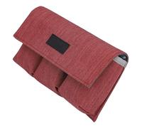 Jelquix Bolsa para Batería de Dron, Bolsa Segura Portátil Anticámara, de Almacenamiento con Gancho y Bucle, Ideal para 2 Mini3 Avata Series, LP E4N y E19 (Rojo ladrillo)