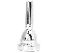Jelquix Boquilla de Trombón de Metal, 12,7 Mm, 5G, Voz Estable para Trombón Tenor, Accesorio de Repuesto de Latón (SILVER)