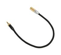 Jelquix Cable Mini XLR de 3,5 Mm, Cable Adaptador Estéreo Chapado en Oro Silencioso para BMPCC, Calidad de Sonido Profesional para Videocámara
