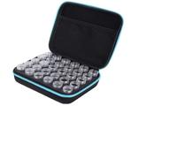 Jelquix Caja de Almacenamiento de Pintura de Diamantes, Organizador de Accesorios Portátil con 30 Ranuras para Entusiastas de la Joyería, Rojo, 22x17,5x7cm (BLUE)