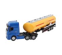 Jelquix Camión Cisterna de Petróleo, Modelo de Vehículo de Transporte de Juguete con Remolque de Tractor de Aleación 1:50 con Neumáticos de Goma de Cuerpo Desmontable, Niños y