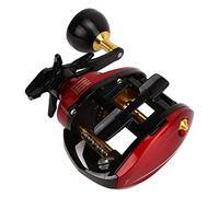 Jelquix Carrete Giratorio de Pesca, Carrete de Fundición de Aleación de Aluminio Liviano, Equipo de Pesca con Alarma de Fuerza de Liberación y Sonido de, Ideal para Varias Aguas (Mano Izquierda)