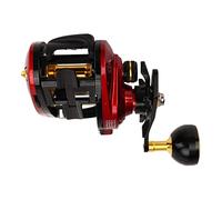 Jelquix Carrete Giratorio de Pesca, Carrete de Fundición de Aleación de Aluminio Liviano, Equipo de Pesca con Alarma de Fuerza de Liberación y Sonido de, Ideal para Varias Aguas (Mano Derecha)