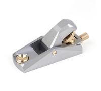 Jelquix Cepilladora de Bloques de ángulo bajo de Aleación de Aluminio | Diseño de Hoja de ángulo bajo de 33°, Perilla de Ajuste de Latón de Precisión, Plano Manual para Carpintería, Recorte, Gris