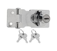 Jelquix Cerradura con Llave, Aleación de Zinc, Perilla Giratoria Reforzada, Pestillo de Seguridad para Cajones, Gabinetes, Buzón, 2,5 Pulgadas, 2 Unidades