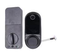 Jelquix Cerradura Inteligente de Puerta Delantera, Cerradura de Cerrojo con Huella Dactilar, de Entrada sin Llave con Control de Aplicación con Entrada de Tarjeta IC y Desbloqueo Remoto, Ideal para el