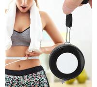 Jelquix Cinta Métrica Retráctil Suave de 150 Cm con Escalas en Pulgadas y Centímetros, Perfecta para Sastrería y Medidas Corporales (WHITE)