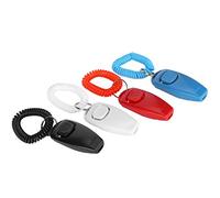 Jelquix Clicker de Entrenamiento para Mascotas 2 en 1 y Silbato de Recuperación con Sonido Claro para Suministros de Entrenamiento del Comportamiento del, Juego de 4 Uds.