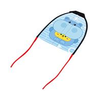 Jelquix Cometa, Cometa Elástica para Niños, Juguete Deportivo Al Aire, con Superficie Duradera de Plástico de Primera Calidad, para Regalo de Cumpleaños, (Hipopótamo)