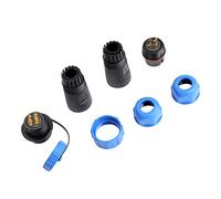 Jelquix Conector de Enchufe de Aviación Impermeable SP21 13A IP68 para Lámparas de Exterior Nylon PA66 2/3/4/5/7/9/12pin (4 pines)