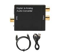 Jelquix Convertidor Digital a Analógico Profesional con Rendimiento Superior para Cine en Casa, Convertidor óptico Analógico a Digital, Aleación de Aluminio Duradera, el Paquete Incluye Cable de