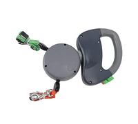 Jelquix Correa Retráctil Doble Premium para Perros, Cuerda de Tracción para Caminar para Mayor Seguridad y Control, para Pasear a 2 Perros, Hecha de Materiales Resistentes (Grey)