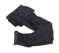 Jelquix Cubierta para Soporte de Altavoz, Falda de Trípode para DJ de Fibra de Poliuretano Estirable con Cierre de Gancho y Bucle Ajustable, Ideal para Banquetes, Bodas y Conciertos (BLACK)